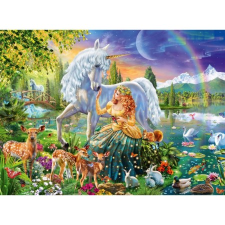 Puzzle Printesa Si Unicorn, 200 Piese Starline Ravensburger - 1